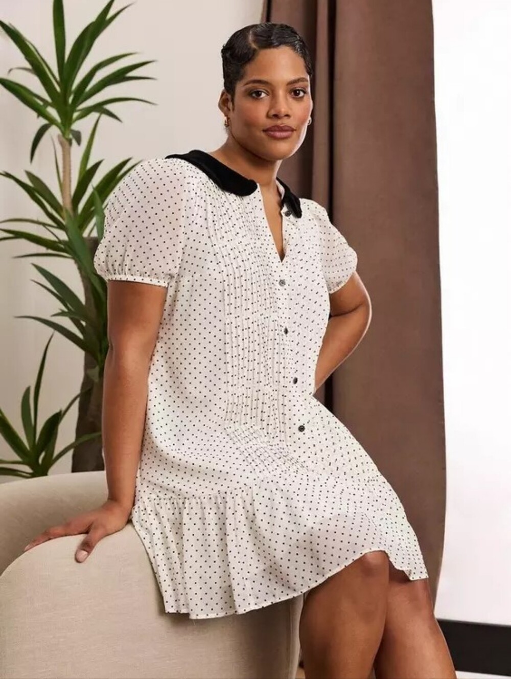 NWT - Torrid Belle Isle Velvet Collar Dress - 1x